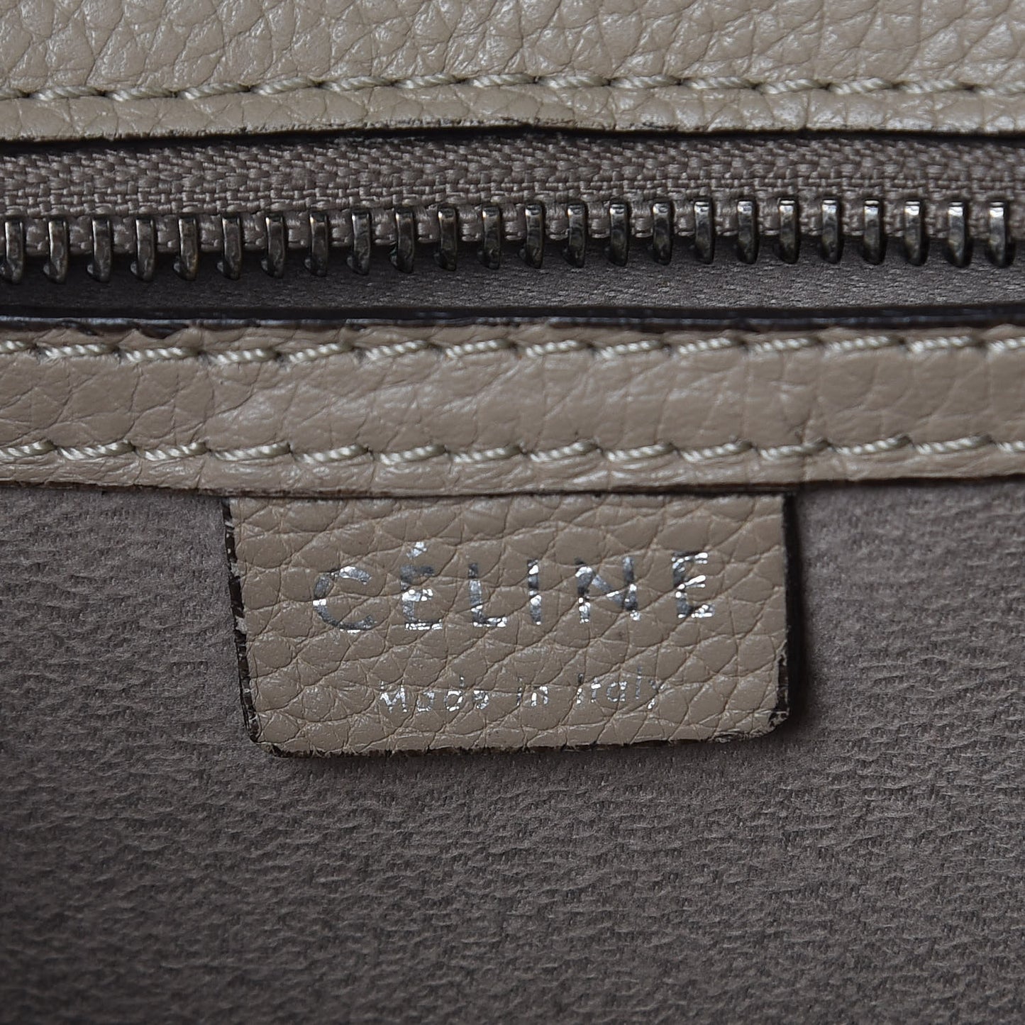 Drummed Calfskin Nano Luggage Dune