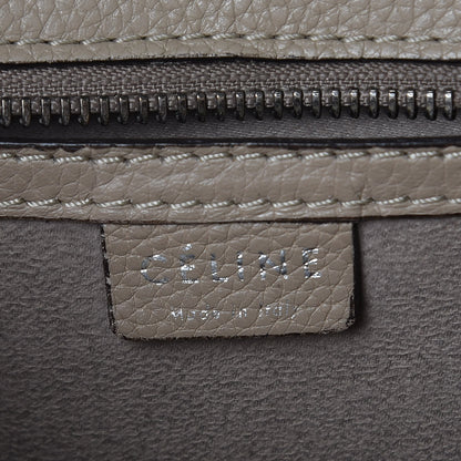 Celine Drummed Calfskin Nano Luggage Dune 6 of 16