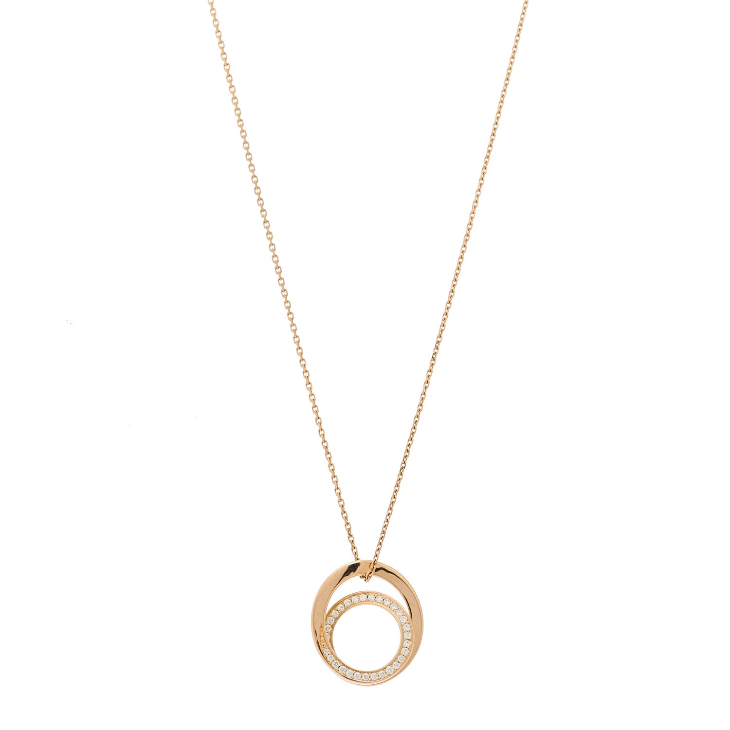 Cartier 18K Pink Gold Diamond Etincelle De Cartier Pendant Necklace 1 of 5