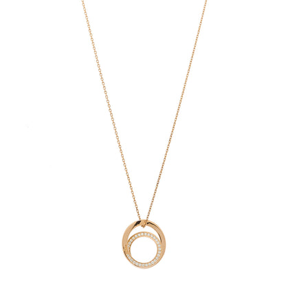 Cartier 18K Pink Gold Diamond Etincelle De Cartier Pendant Necklace 1 of 5