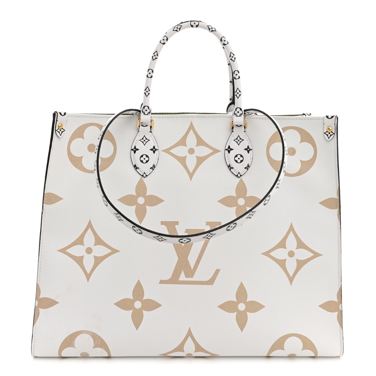 Louis Vuitton Monogram Giant Onthego GM Kaki Beige 1 of 9