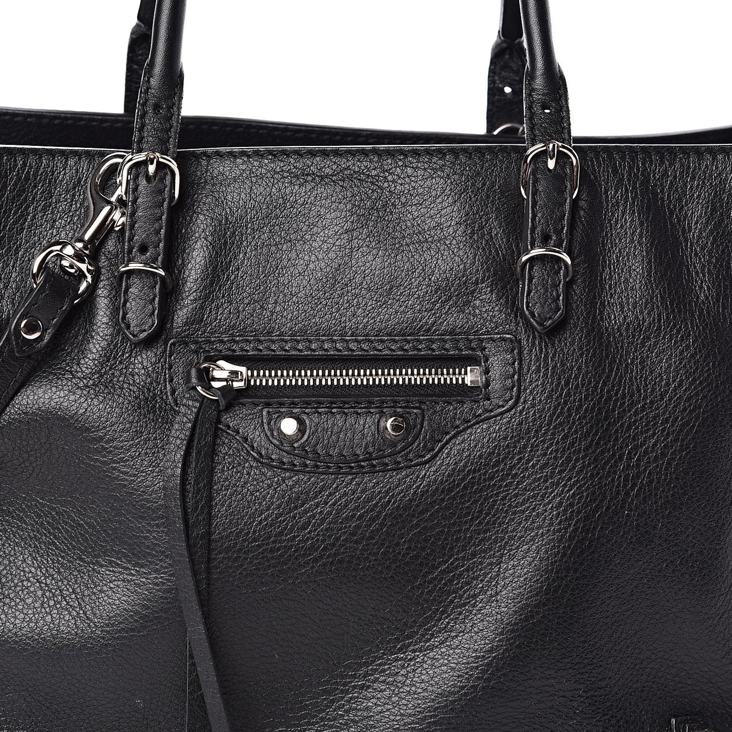 Veau Papier A6 Zip Around Tote Black
