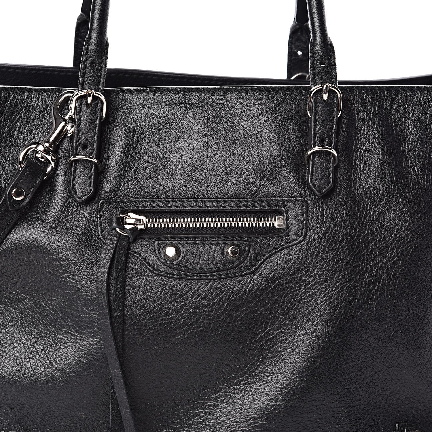 Balenciaga Veau Papier A6 Zip Around Tote Black 10 of 10