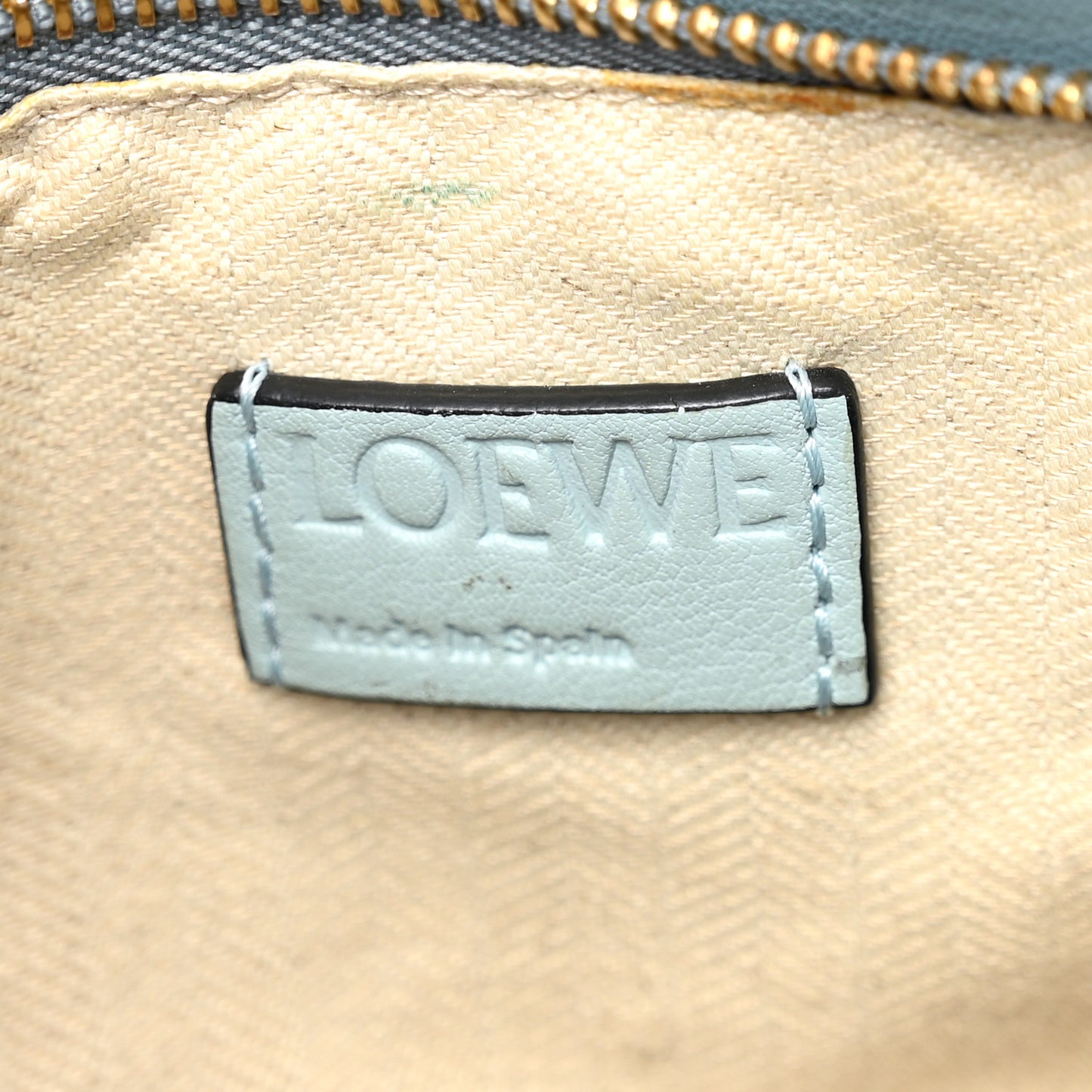 Calfskin Medium Puzzle Bag Aqua Light Blue Stone Blue