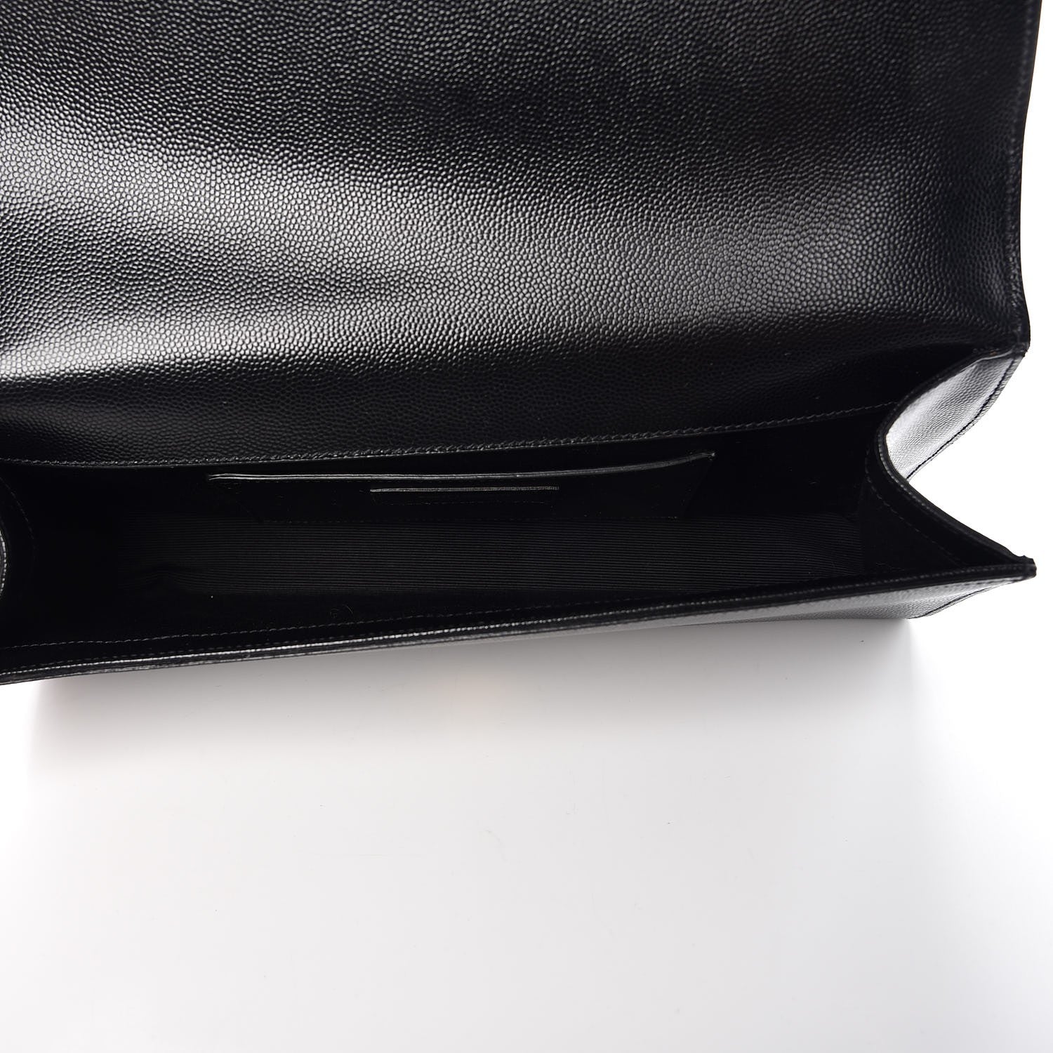 Saint Laurent Grain De Poudre Monogram Cassandre Clutch Black 5 of 6