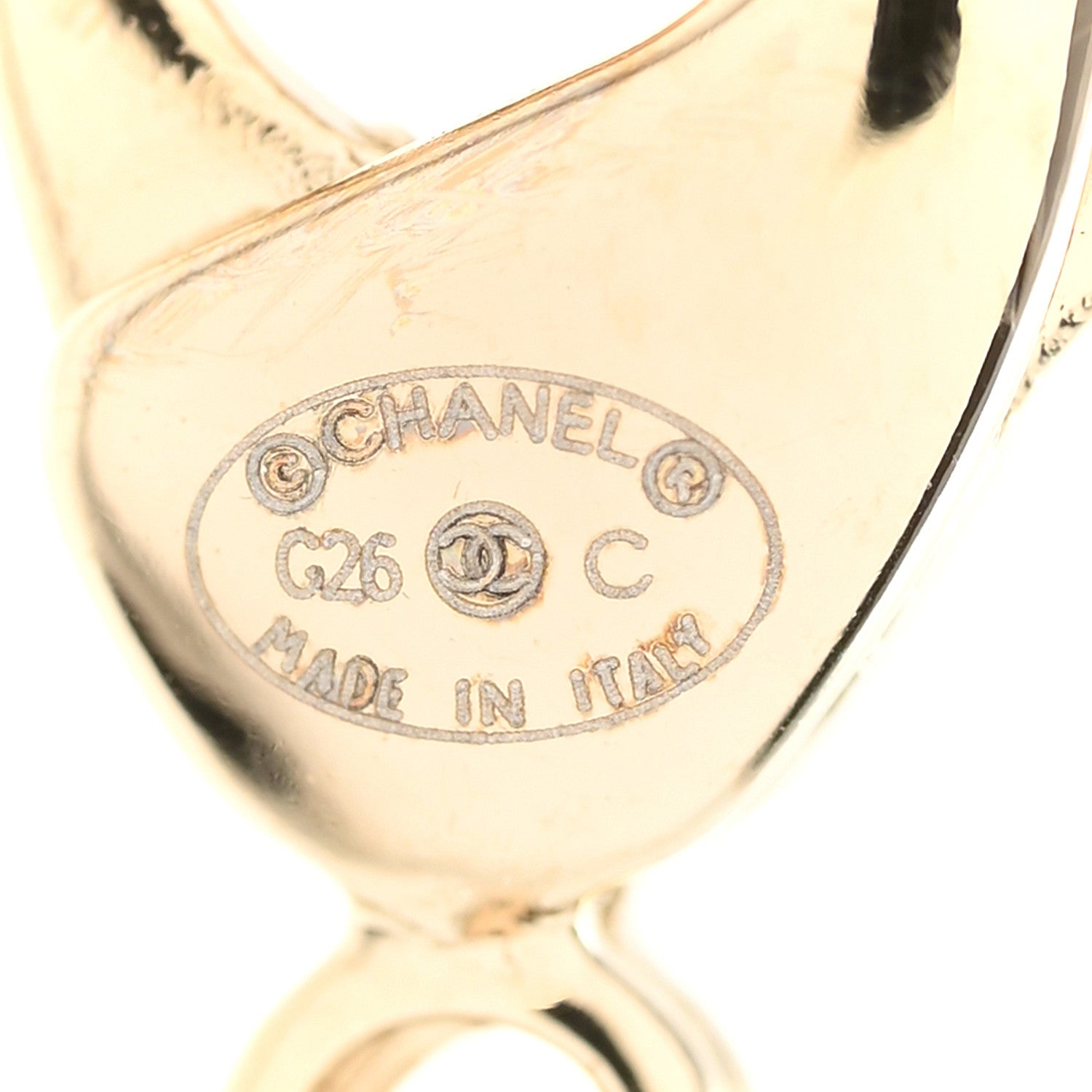 Chanel Metal Crystal Pearl Deer Pendant Necklace Green Black Gold 5 of 7