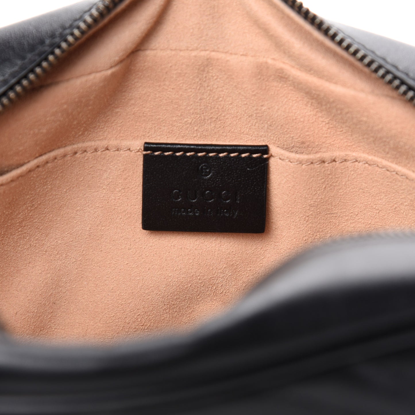 Calfskin Matelasse Small GG Marmont Chain Shoulder Bag Black