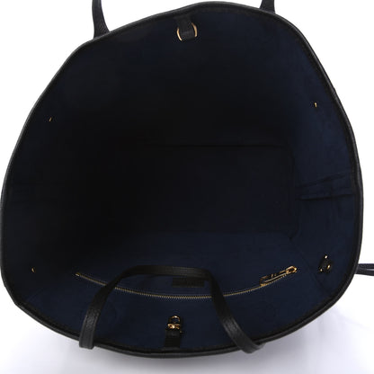 Louis Vuitton Empreinte Monogram Giant Neverfull MM Black 5 of 9