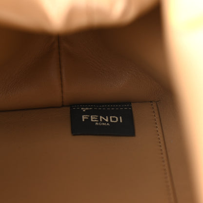 Fendi Flannel Karligraphy Embroidered Medium Fendi First Camel 7 of 12