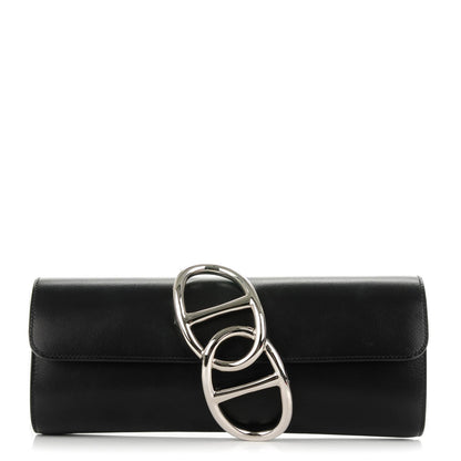 Hermes Evergrain Egee Clutch Black 1 of 9