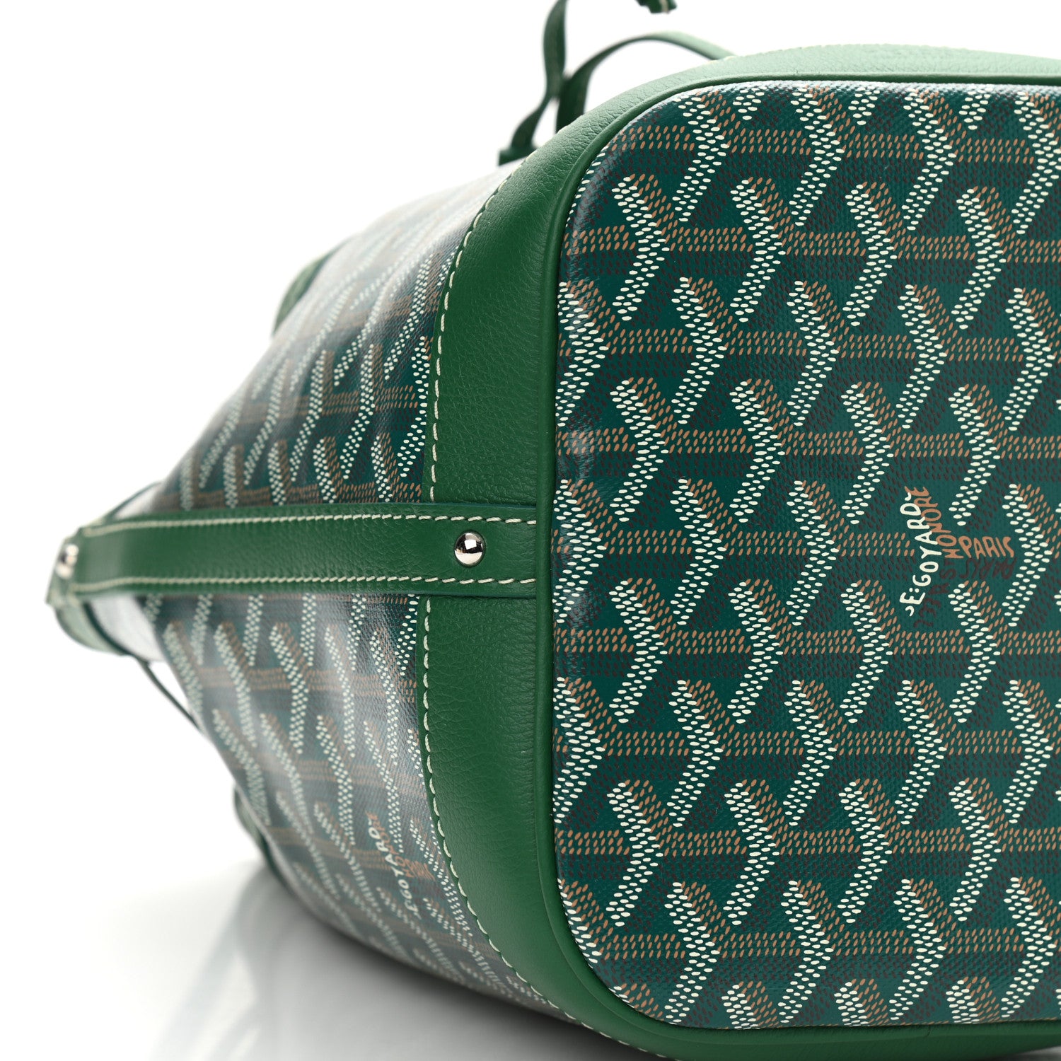 Goyard Goyardine Petit Flot Bucket Bag PM Green 8 of 9