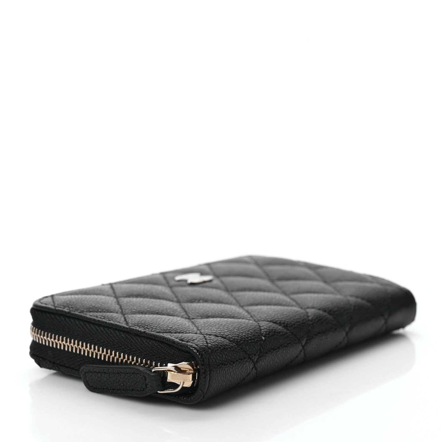 Chanel Caviar Quilted Medium Zip Around Wallet Black 4 of 8