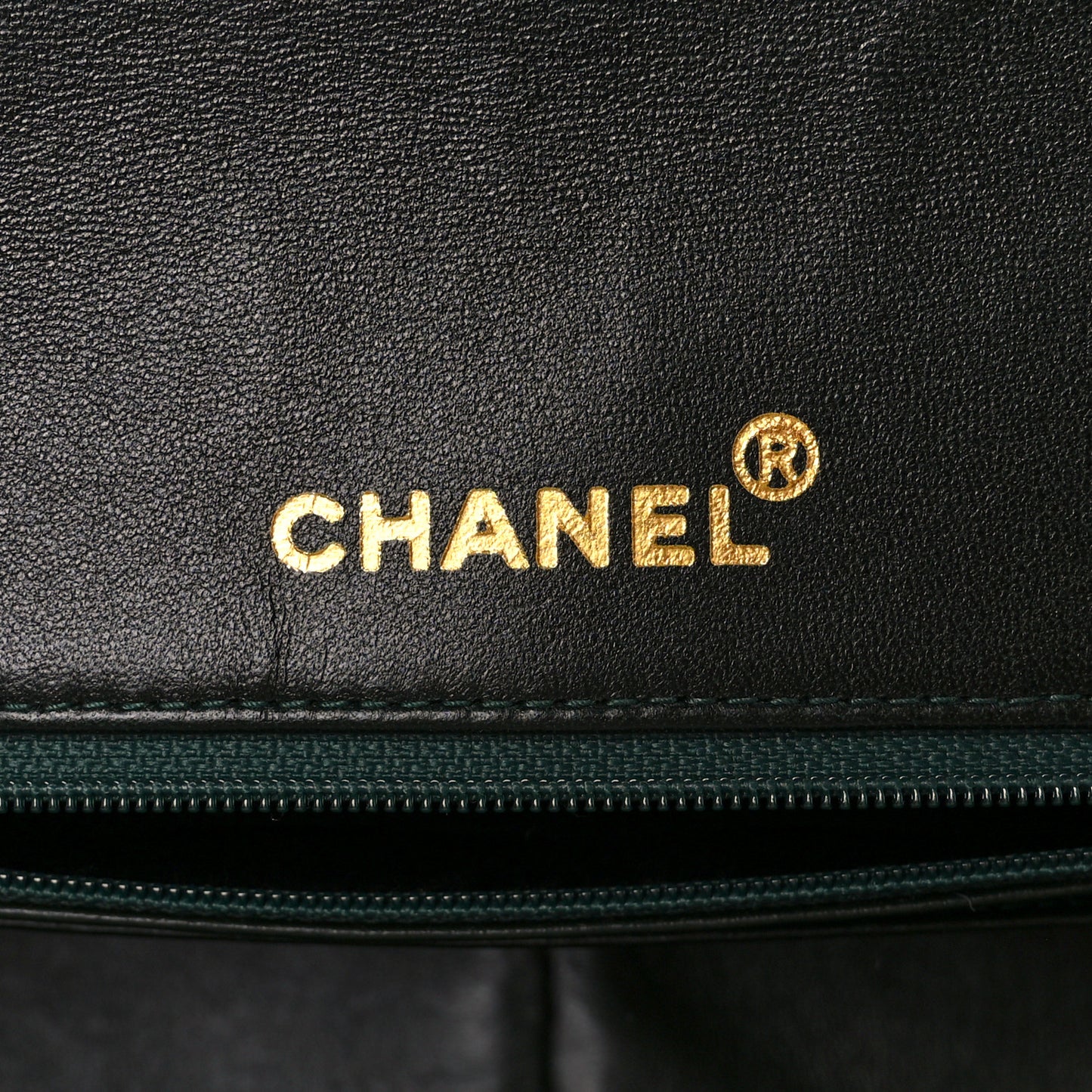Lambskin Quilted Medium Single Flap Green