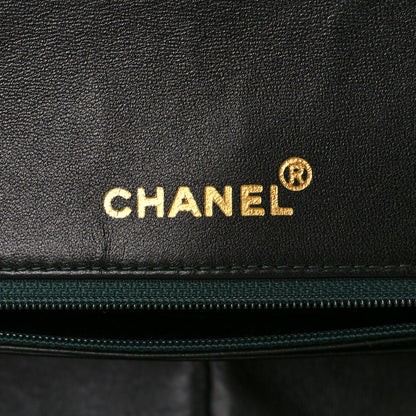 Chanel Lambskin Quilted Medium Single Flap Green 6 of 11