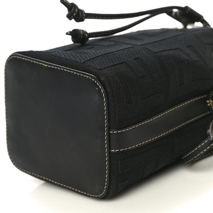 Fendi Canvas Vitello King F is Fendi FF Embroidered Mini Mon Tresor Bucket Bag Black 9 of 9
