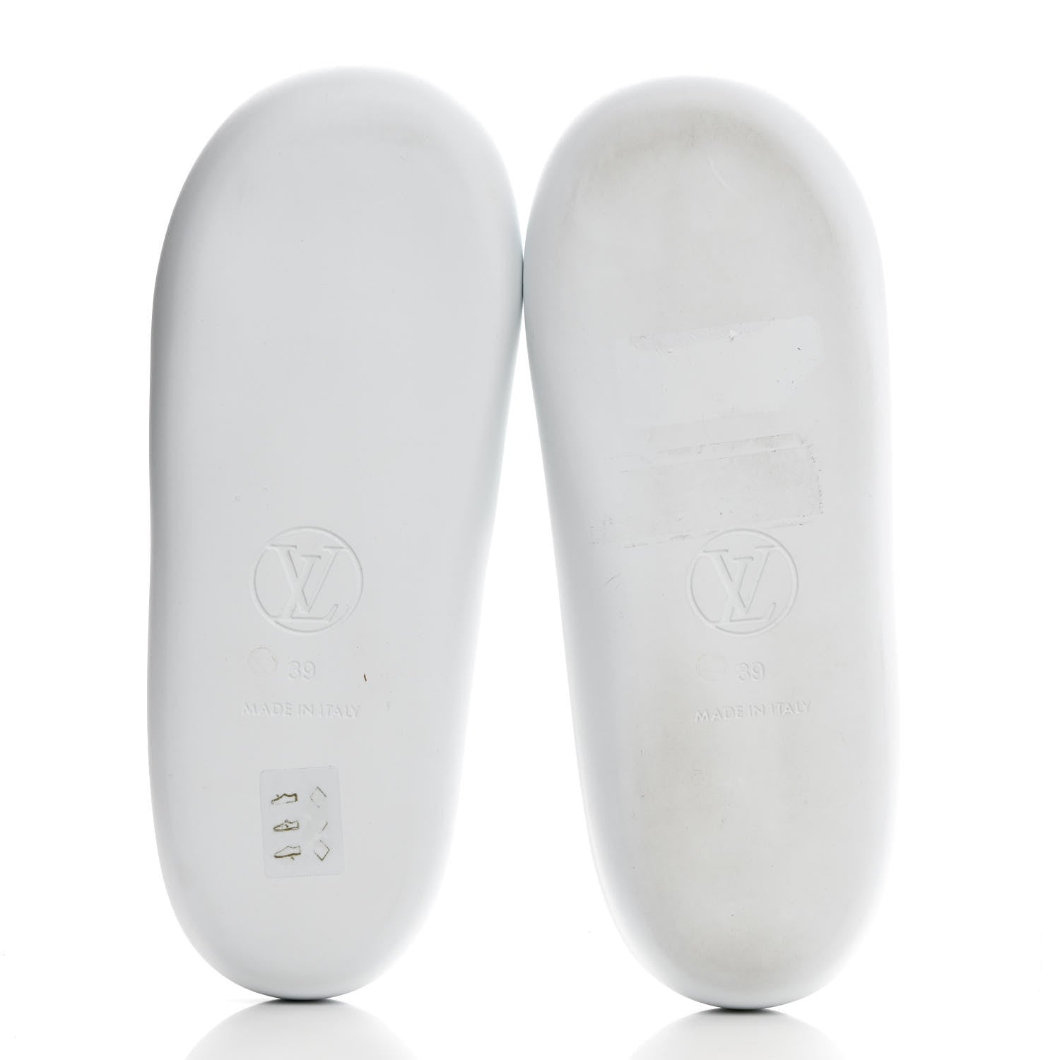 Louis Vuitton Rubber Monogram Embossed Sunbath Flat Mule 39 White 5 of 12