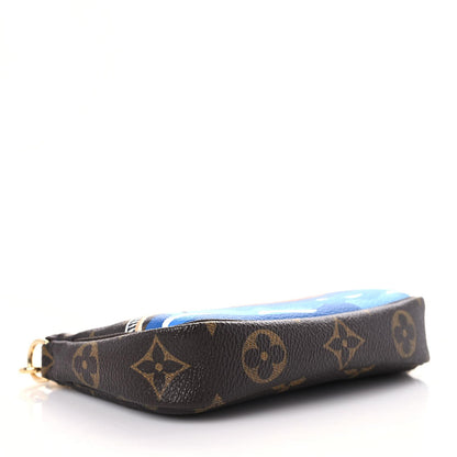 Louis Vuitton Monogram 2019 Christmas Animation Mini Venice Pochette Accessories Blue 4 of 9