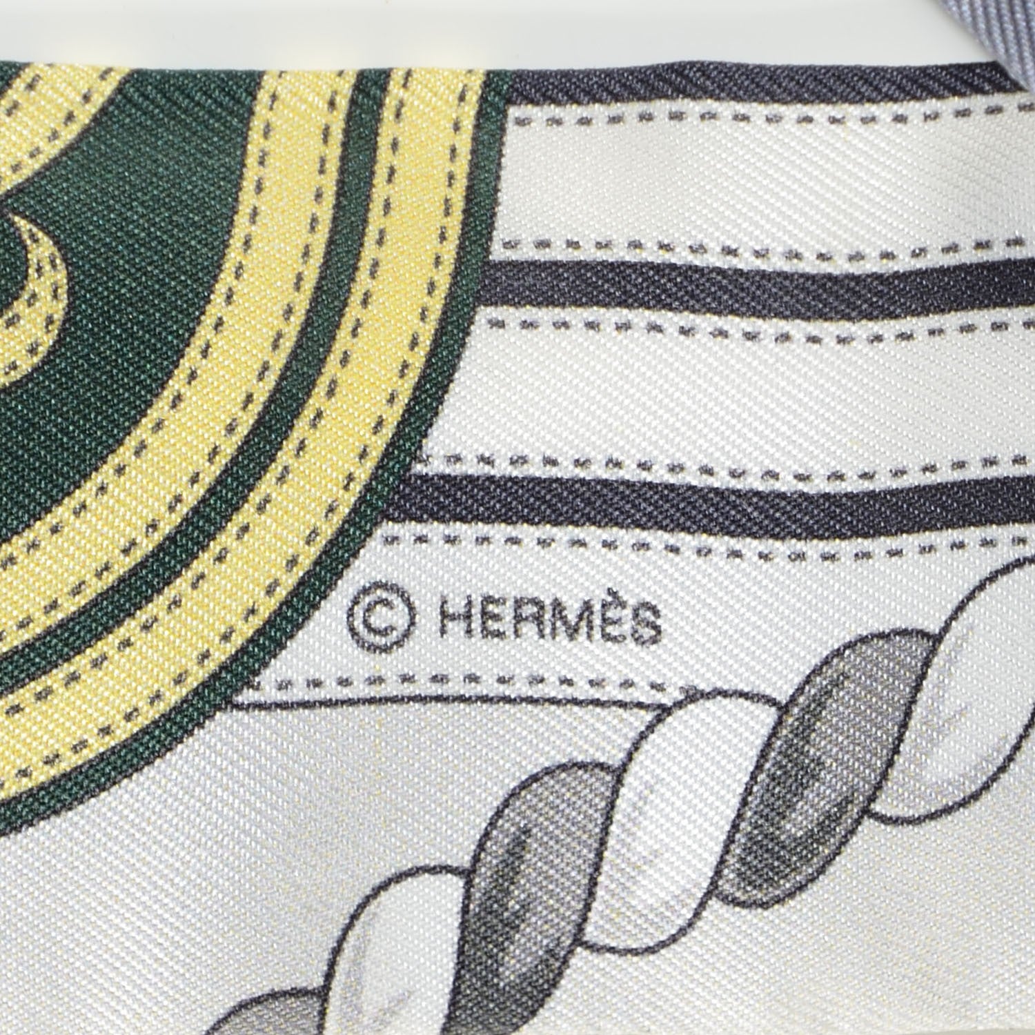 Hermes Silk Grande Tenue Twilly Anthracite Vieux Rose Gris 3 of 6