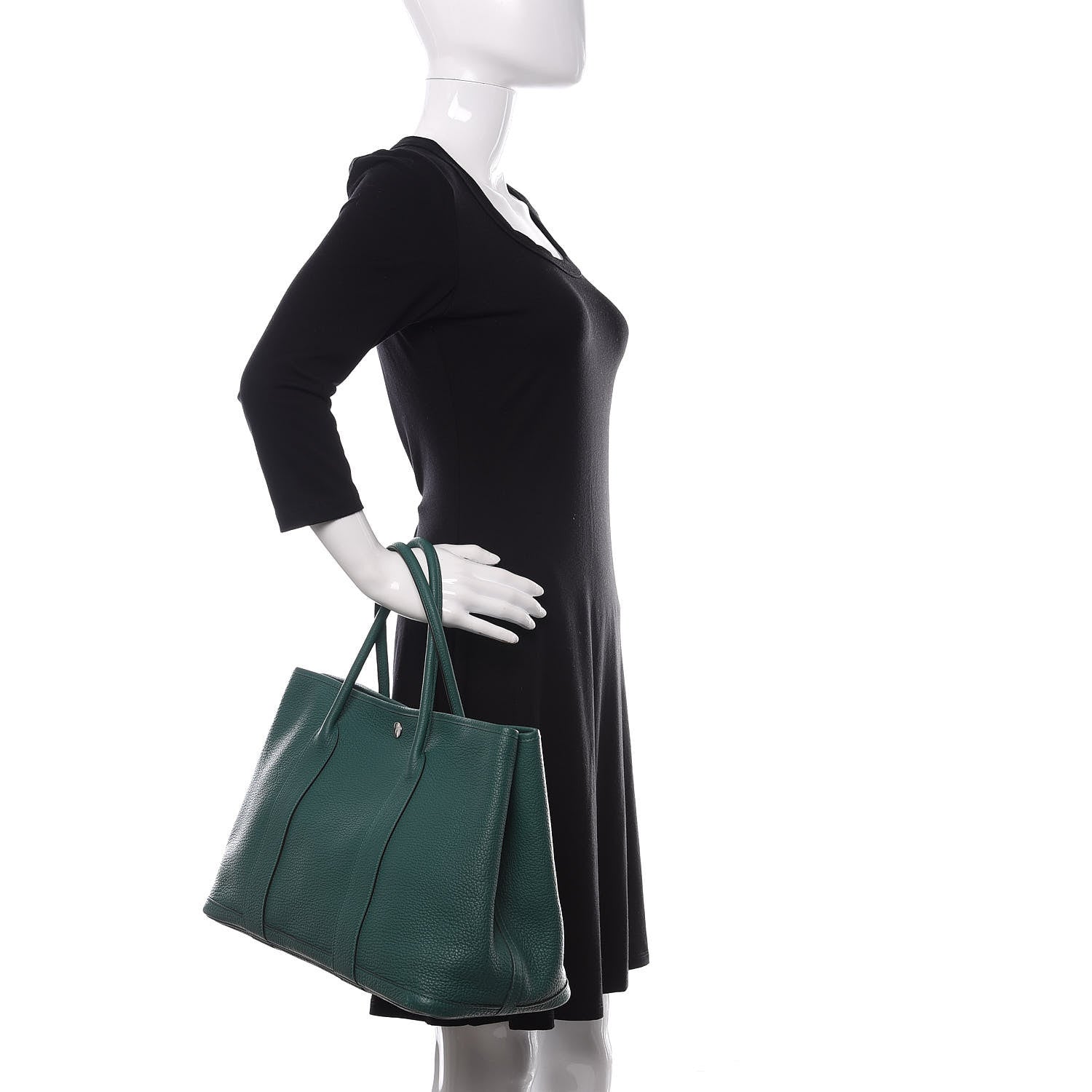 Hermes Negonda Garden Party Tote 36 MM Malachite 2 of 14