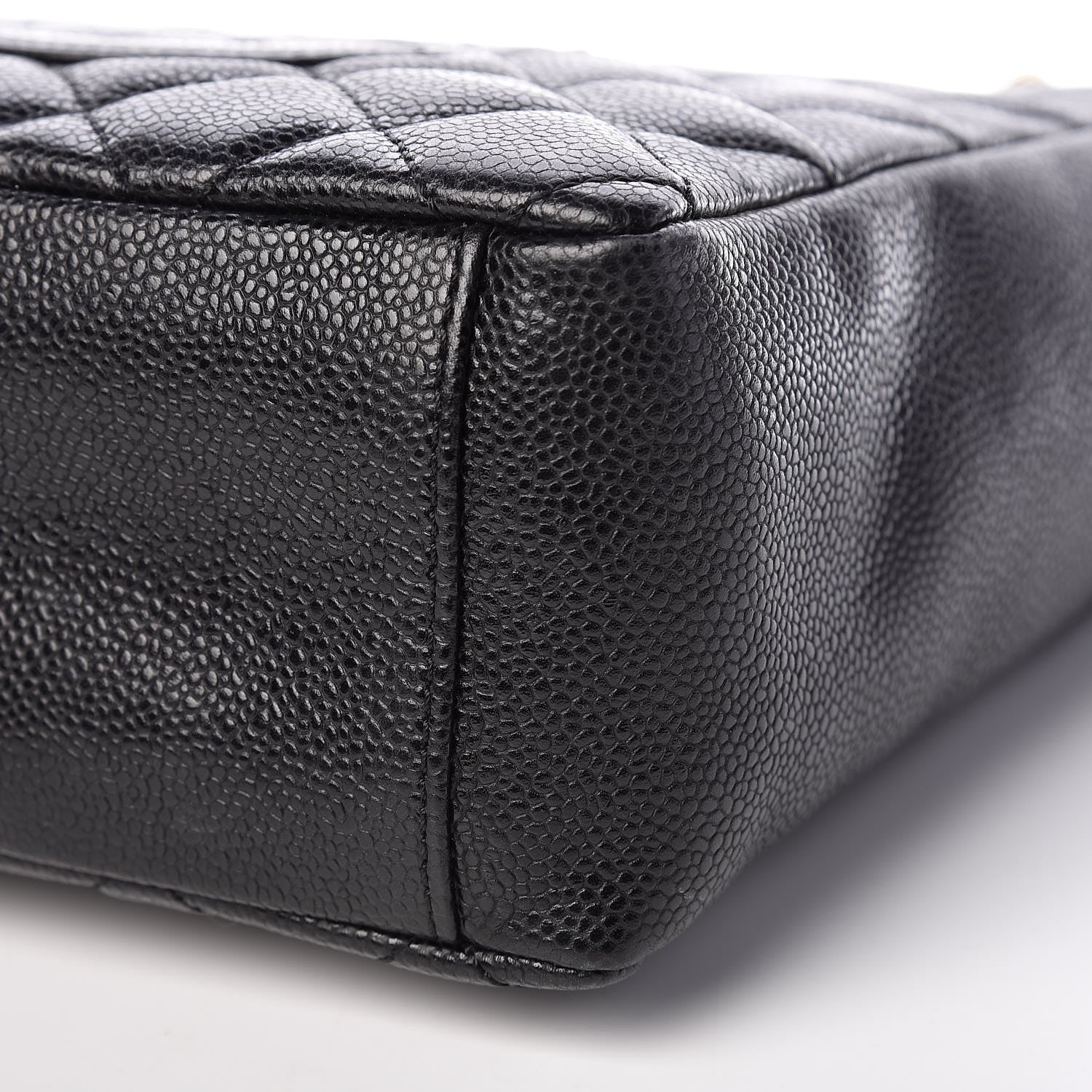 Chanel Caviar Quilted Petit Shopping Tote PST Black 9 of 12