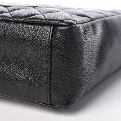 Chanel Caviar Quilted Petit Shopping Tote PST Black 9 of 12