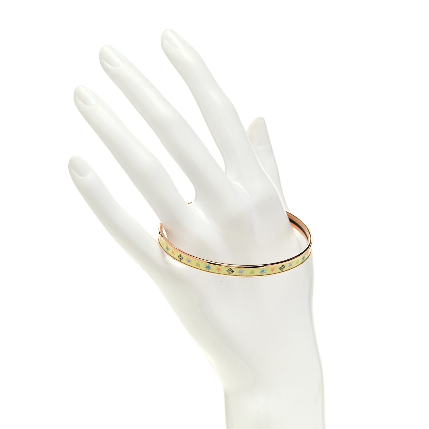 Hermes Enamel Printed Chorus Stellarum Extra Narrow Bracelet 70 Hypno 2 of 6