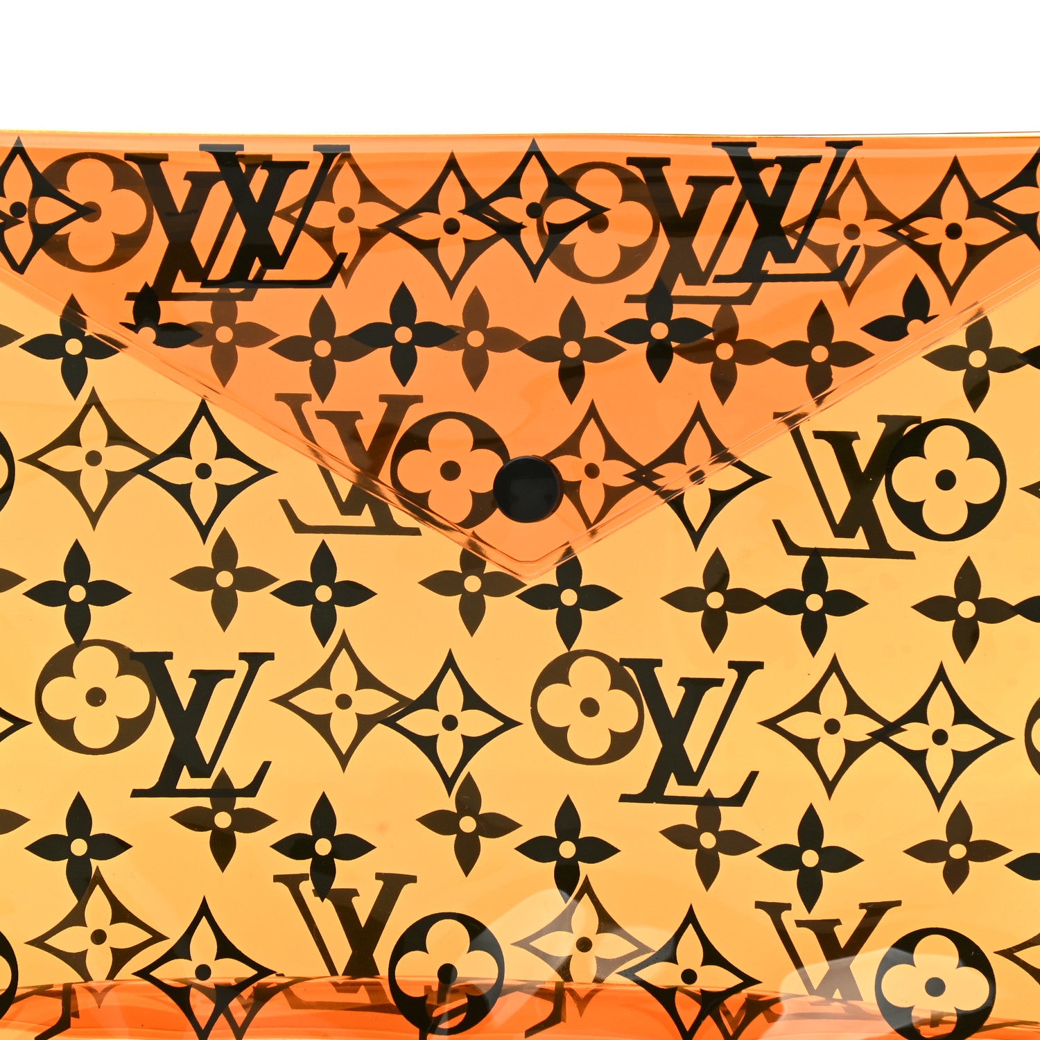Louis Vuitton PVC Monogram Printed Envelope Pouch Orange 2 of 6