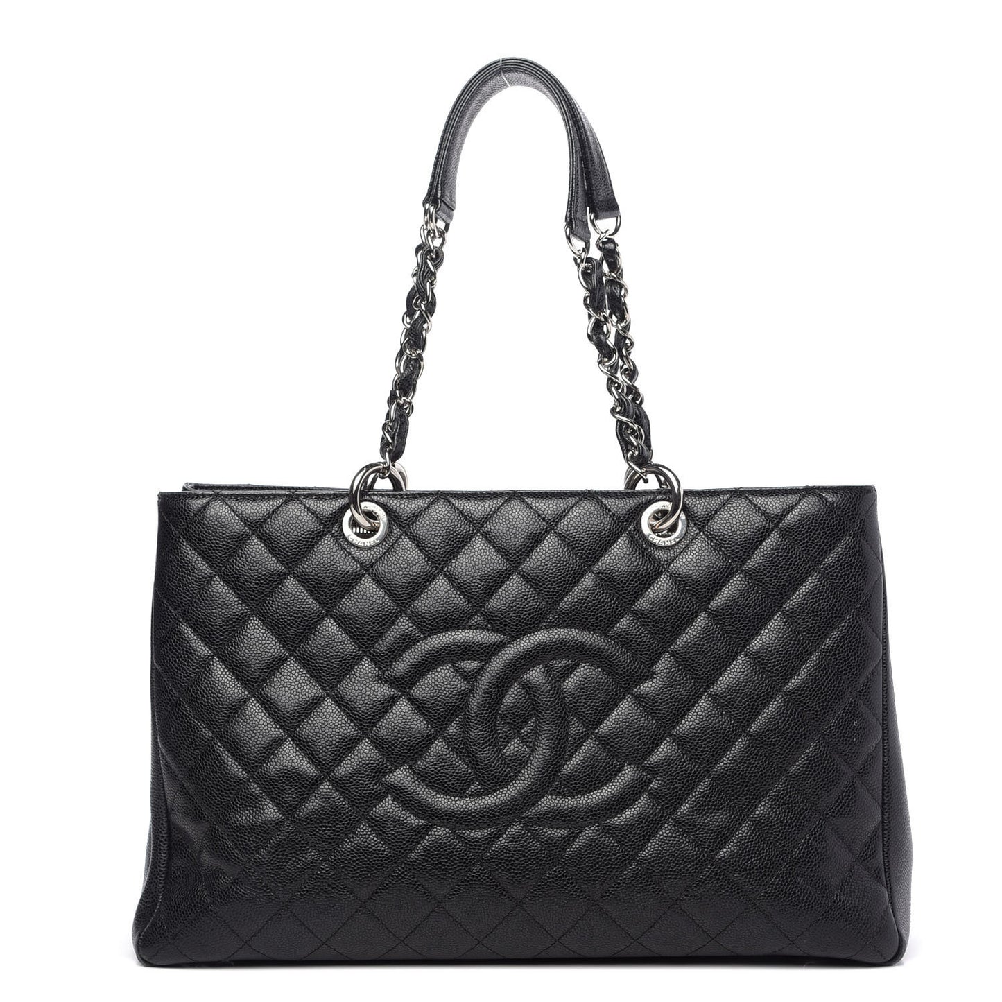 Caviar Quilted XL Grand Shopping Tote GST Black