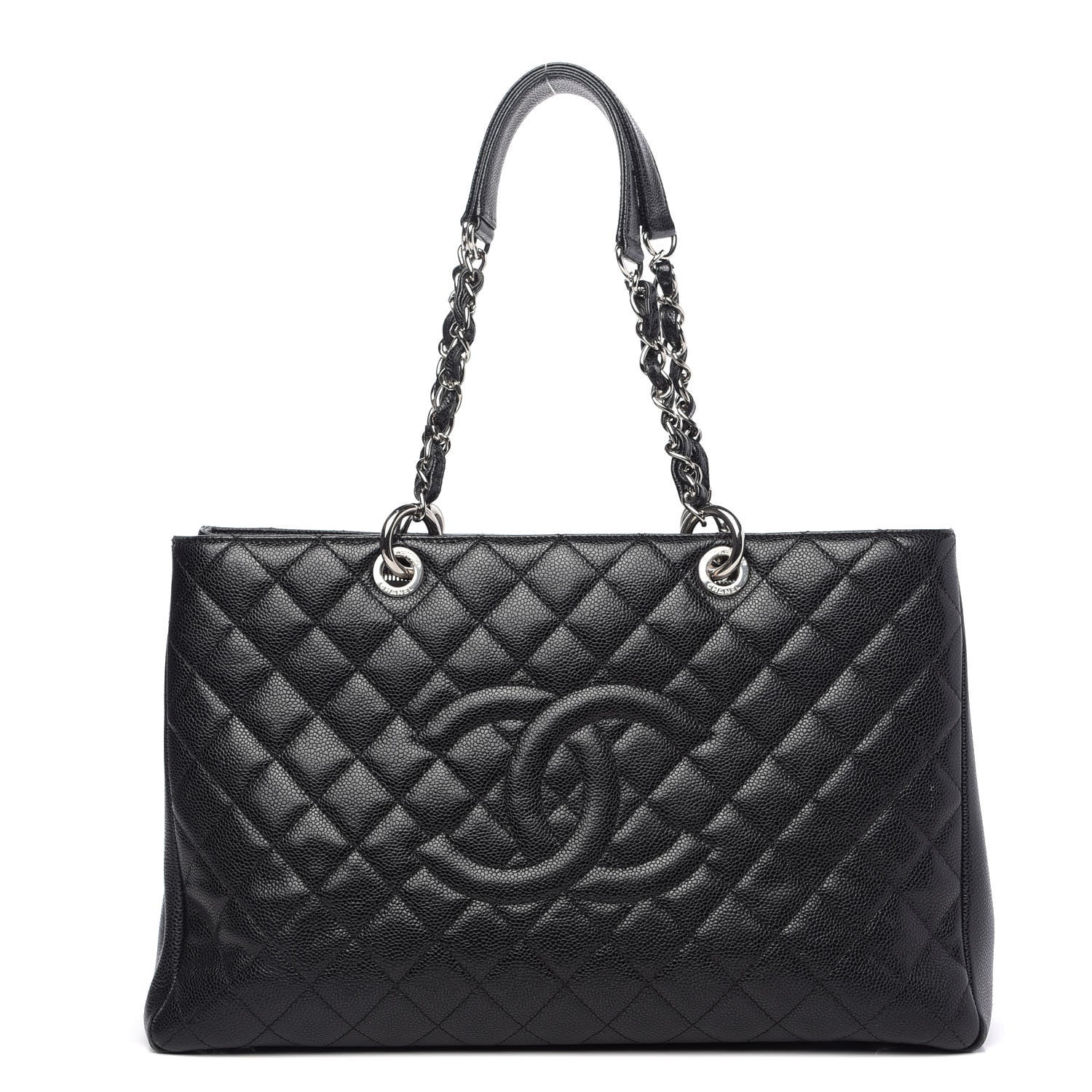 Chanel Caviar Quilted XL Grand Shopping Tote GST Black 1 of 15