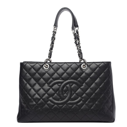 Chanel Caviar Quilted XL Grand Shopping Tote GST Black 1 of 15
