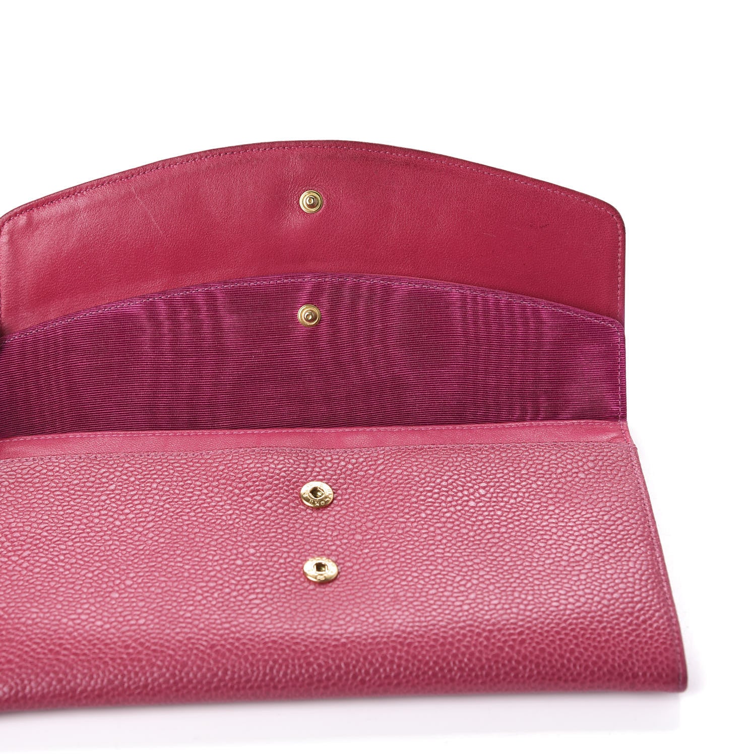 Chanel Caviar Timeless CC Wallet Dark Fuchsia 10 of 14