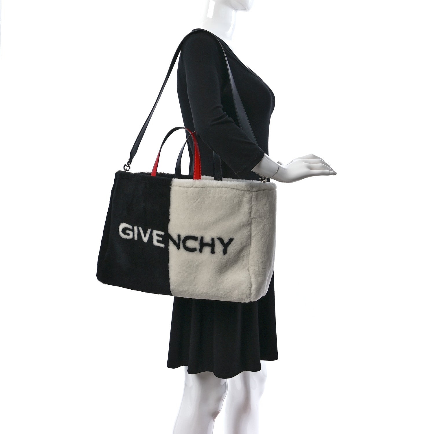 Givenchy x DISNEY Shearling 101 Dalmatian Print Medium White Black 2 of 10