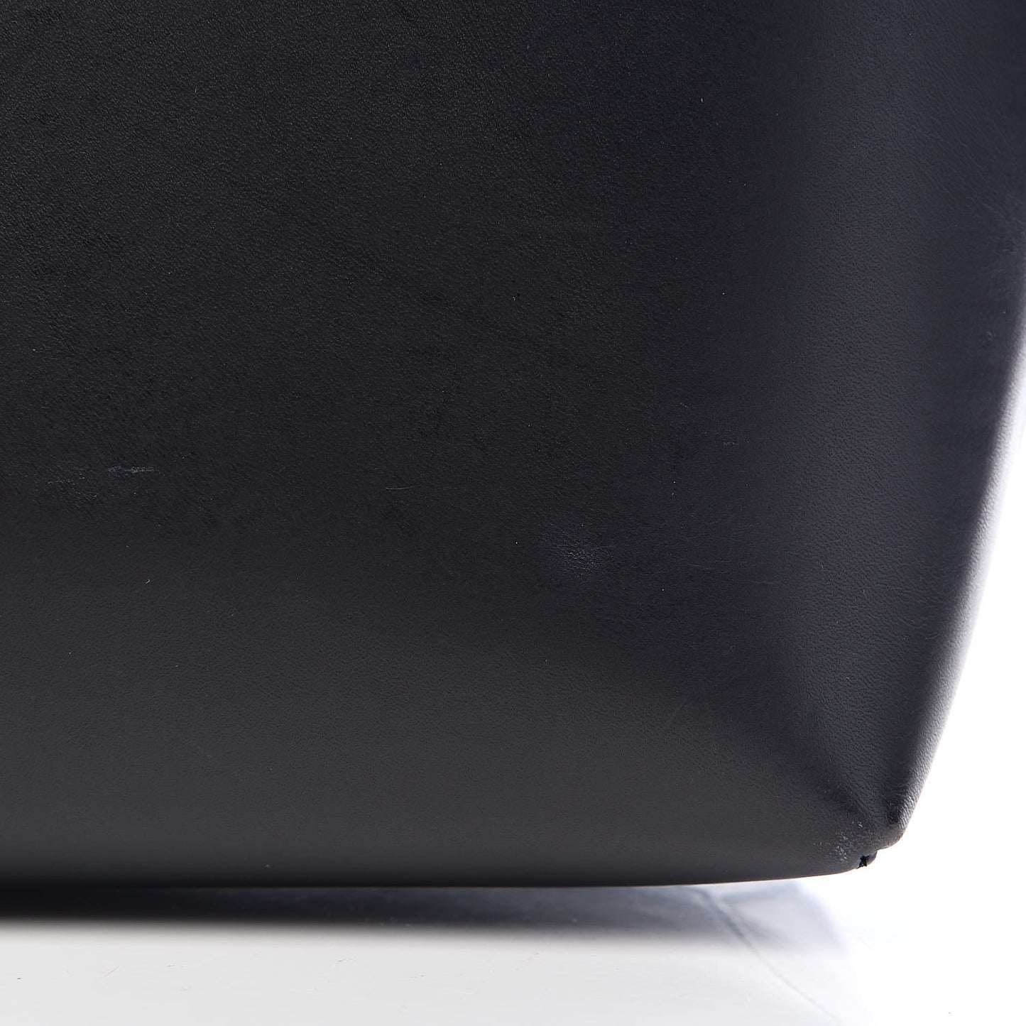 Calfskin Large Shopping Tote Black Flamma