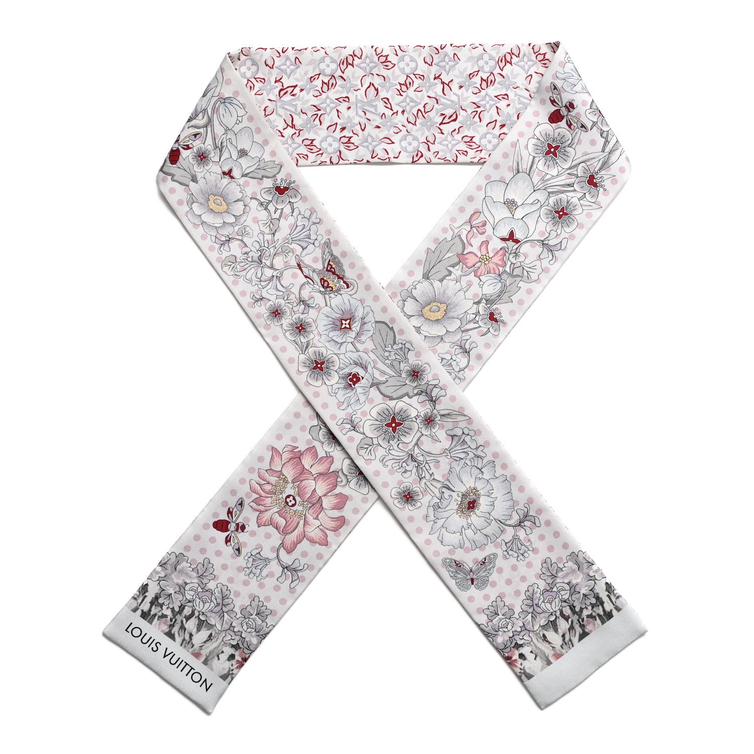 Louis Vuitton Silk Louis In The Garden Bandeau White 1 of 5