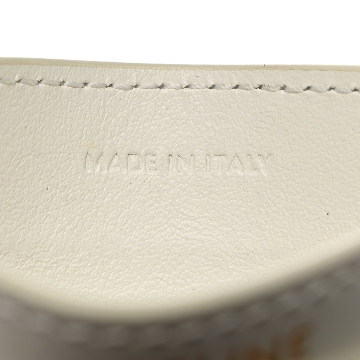 Triomphe Canvas Card Holder White Blue Red