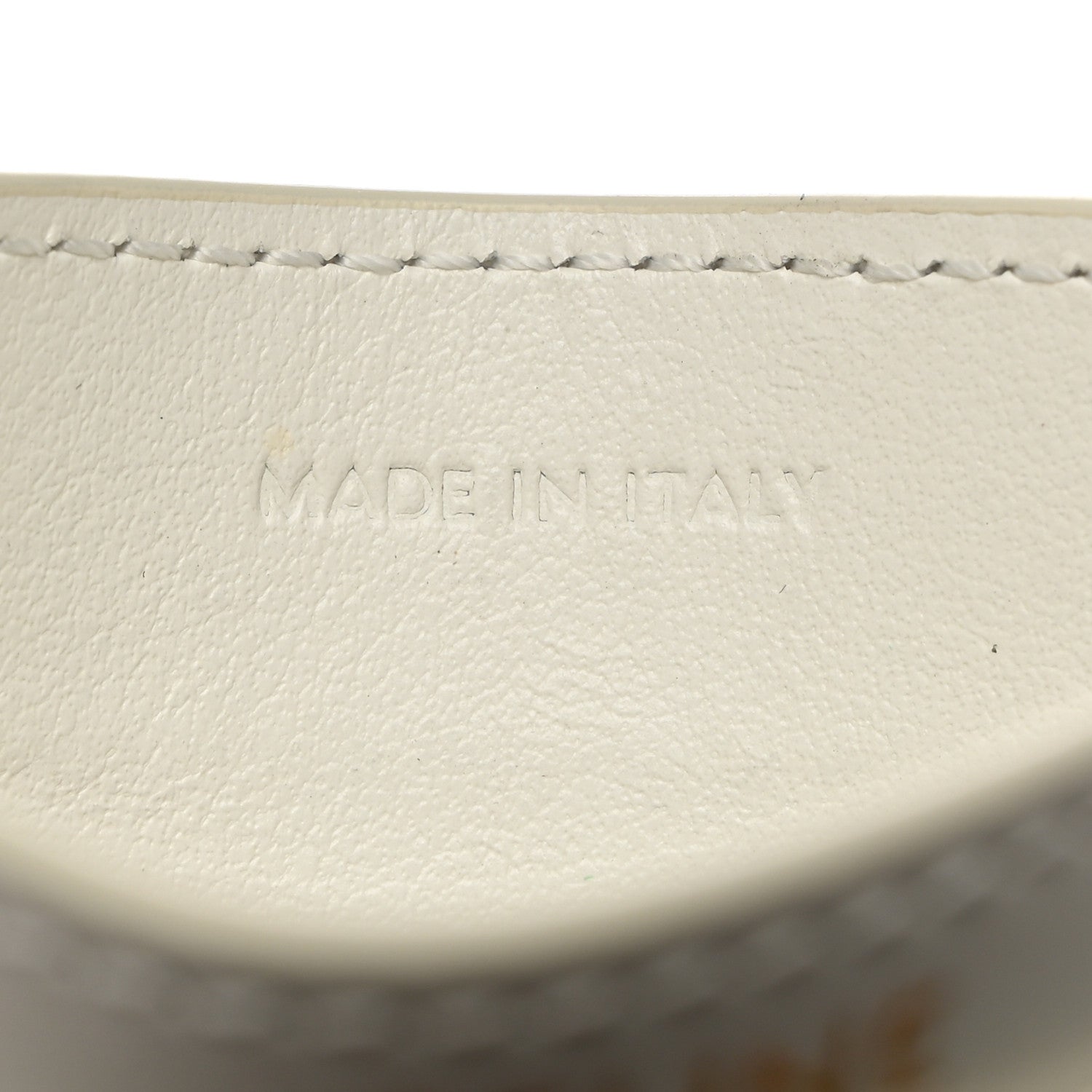 Celine Triomphe Canvas Card Holder White Blue Red 6 of 6
