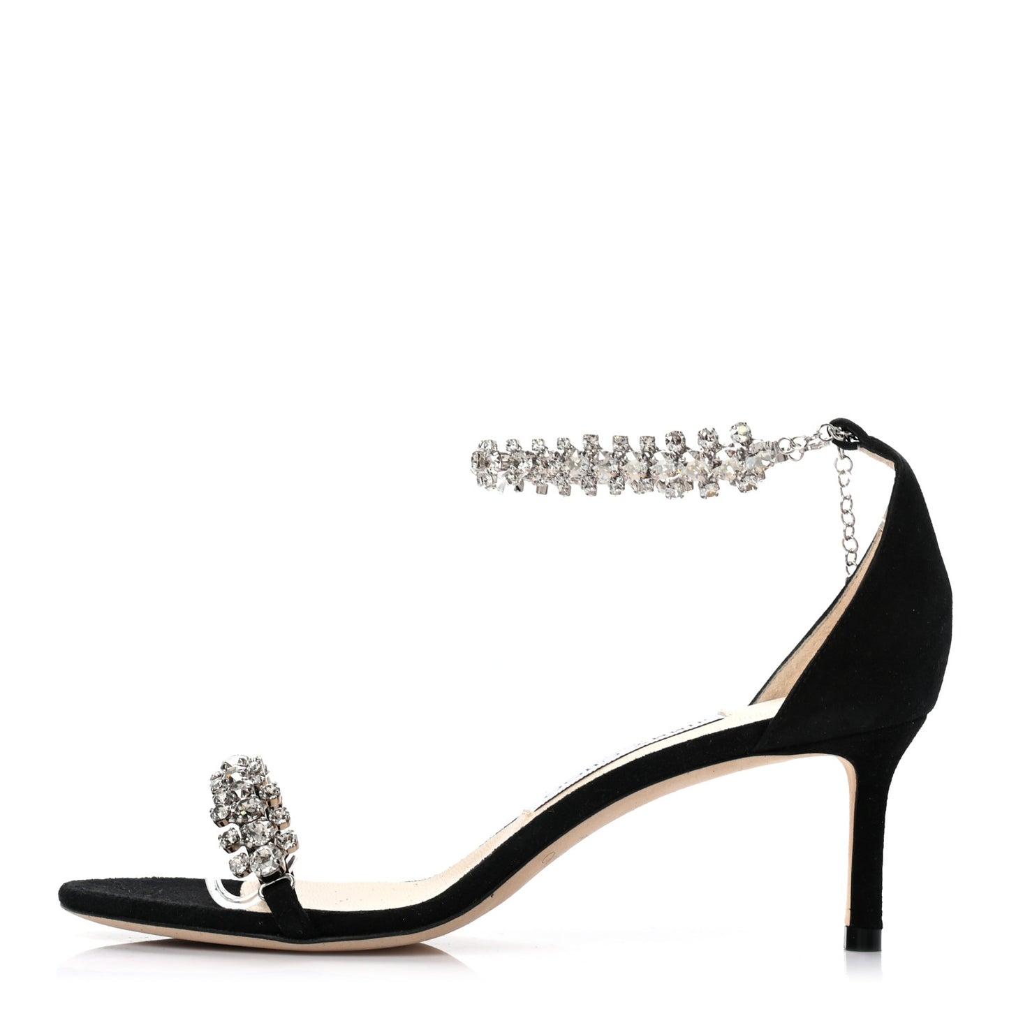 Crystal Suede Pumps 36.5 Black