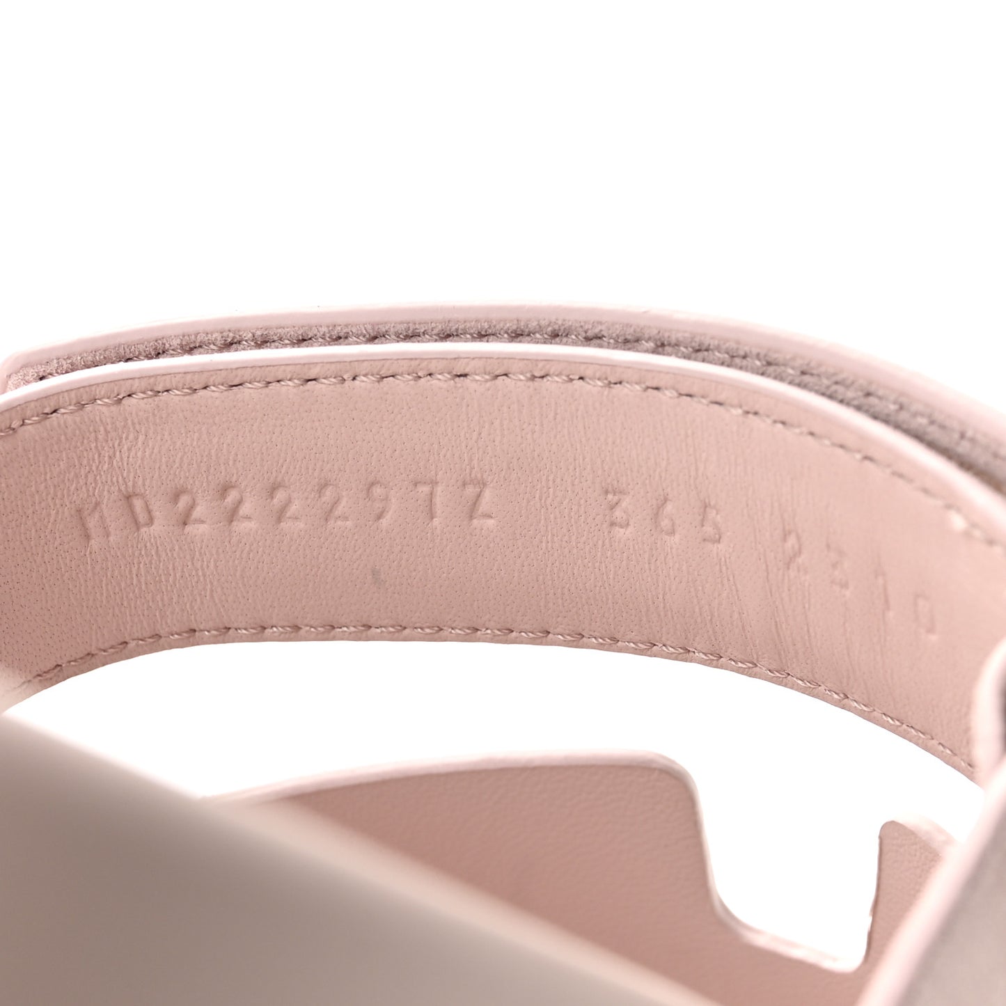 Suede Goatskin Womens Chypre Sandals 36.5 Rose Porcelaine