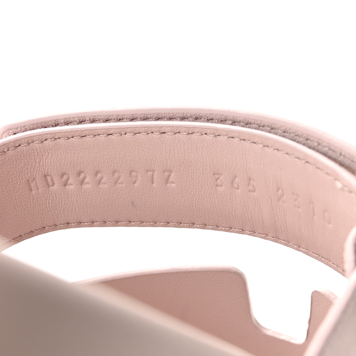 Hermes Suede Goatskin Womens Chypre Sandals 36.5 Rose Porcelaine 9 of 10