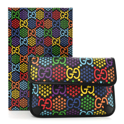 Gucci GG Supreme Monogram Psychedelic Slim Belt Bag Black 10 of 10