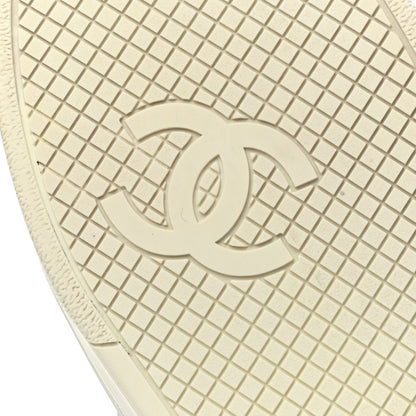 Chanel Calfskin CC Womens Sneakers 39.5 Black 6 of 10