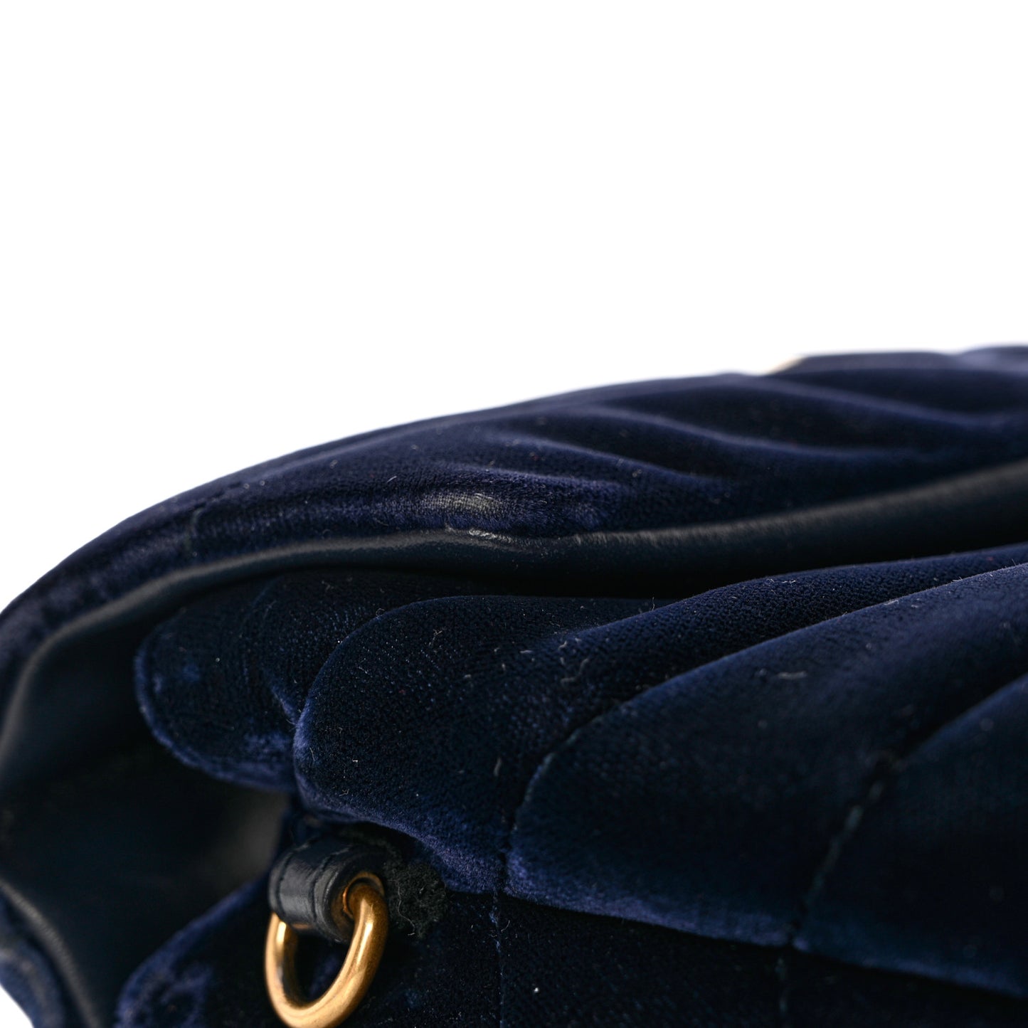 Velvet Y Quilted Monogram Toy Loulou Crossbody Bag Deep Marine