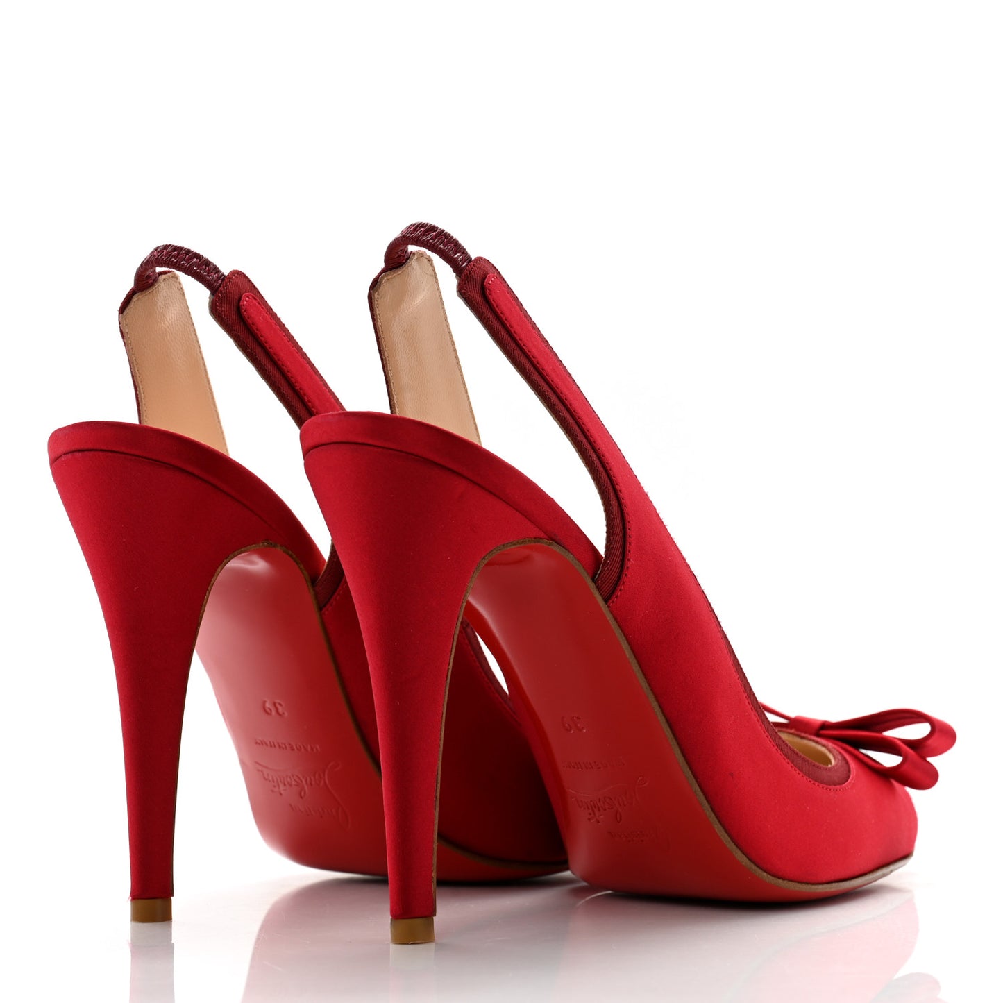 Crepe Satin Nooka 100 Pumps 39 Red