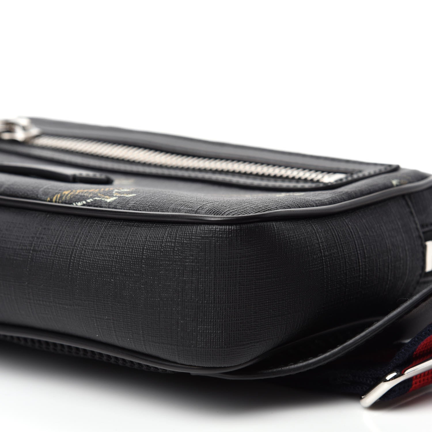 Gucci Soft GG Supreme Monogram Tigers Belt Bag Black Multicolor 7 of 11