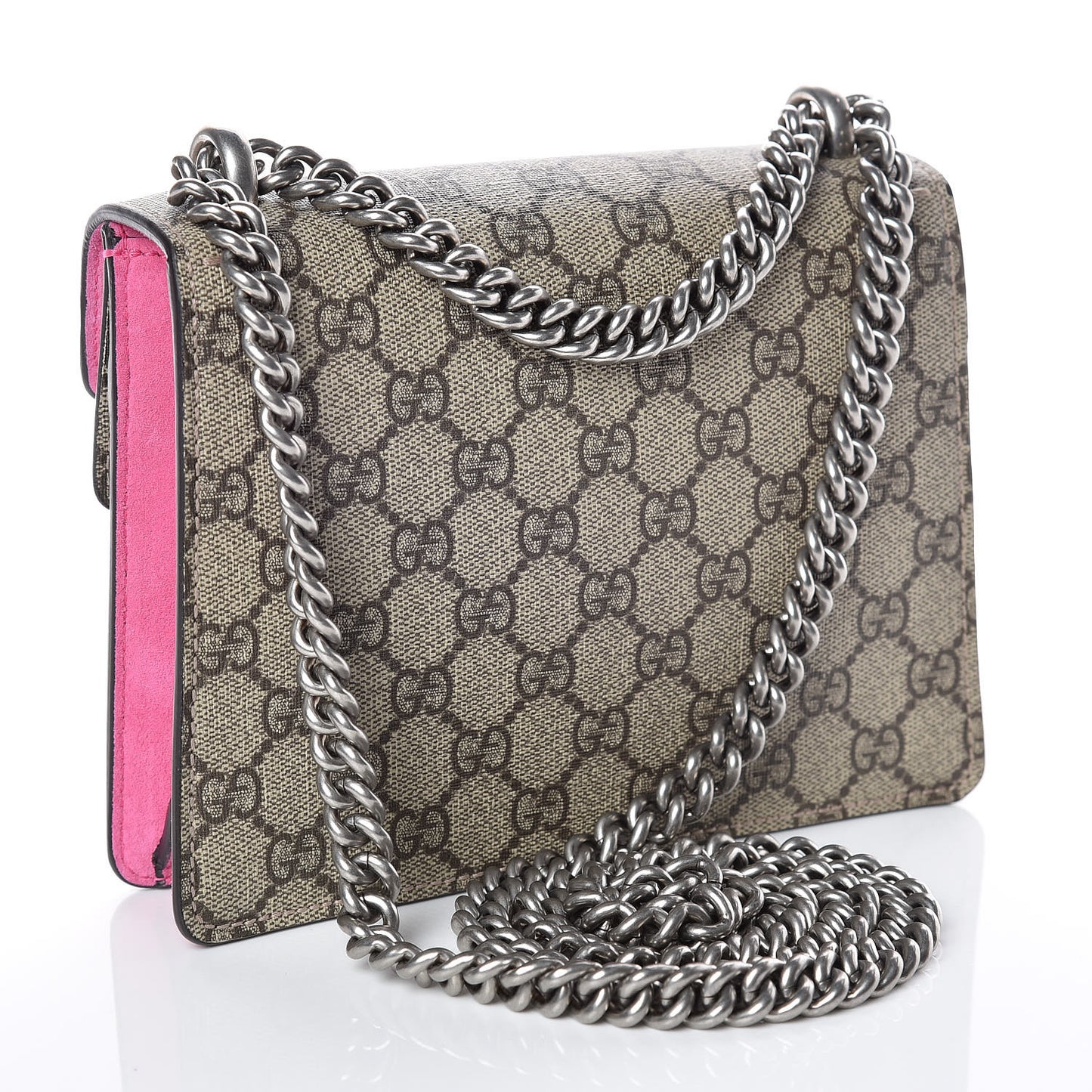GG Supreme Monogram Mini Dionysus Shoulder Bag Pink