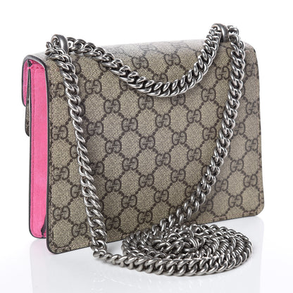 Gucci GG Supreme Monogram Mini Dionysus Shoulder Bag Pink 4 of 14