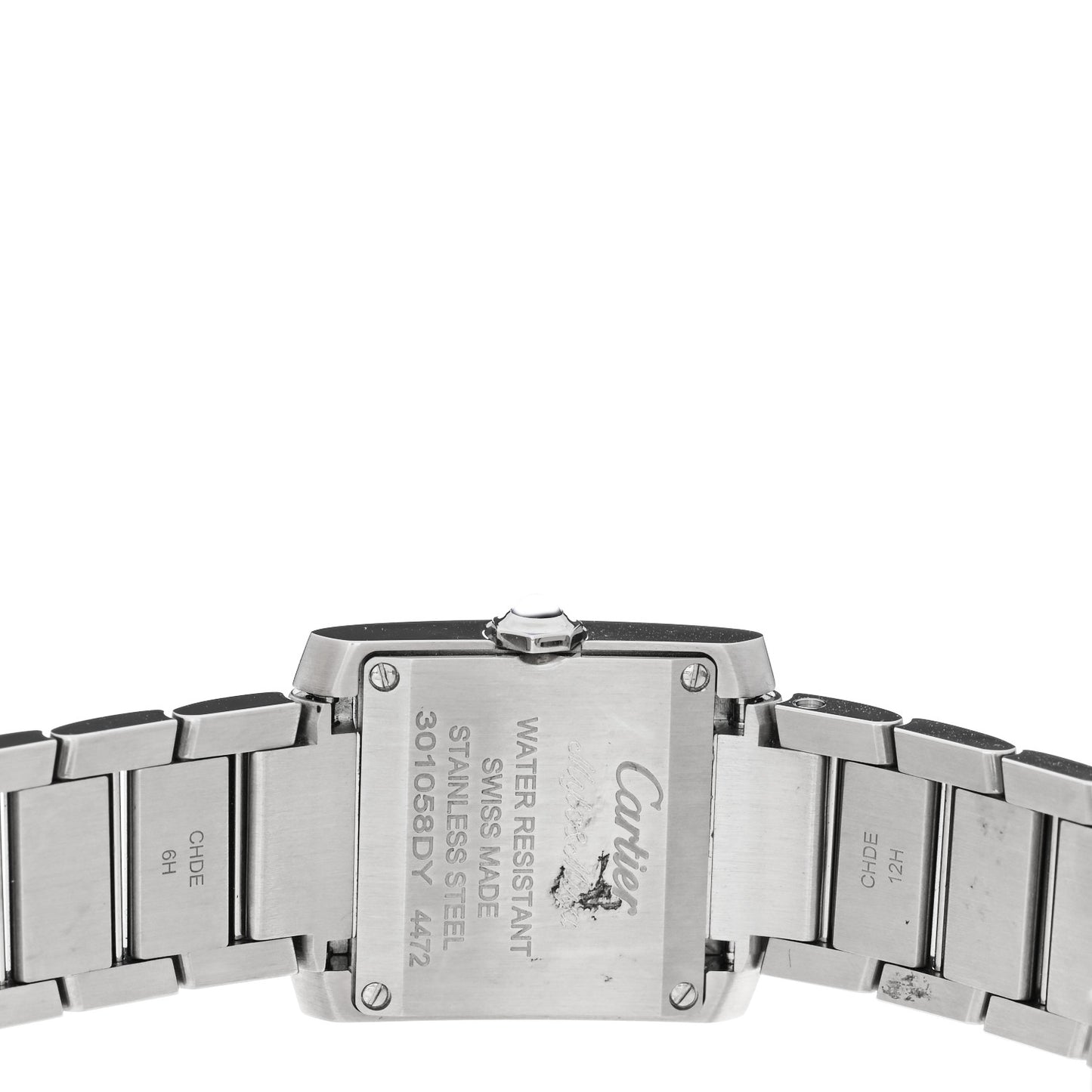 Stainless Steel 21mm Tank Francaise Quartz Watch Silver