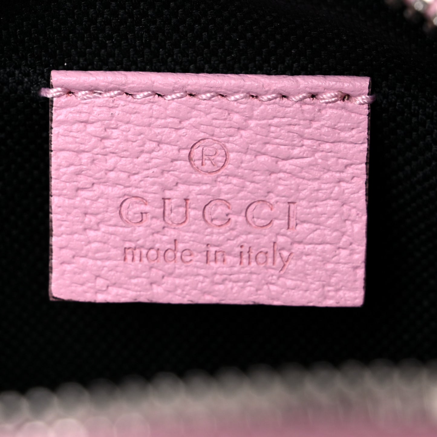 GG Supreme Monogram Psychedelic Round Shoulder Bag Black Multicolor Sugar Pink