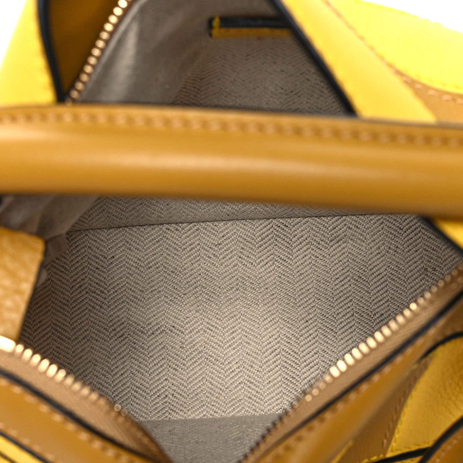 Loewe Calfskin Rugby Mini Puzzle Bag Yellow Ochre 5 of 10