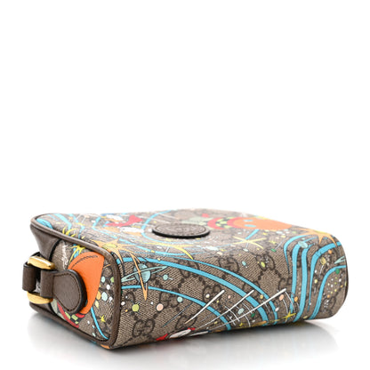 Gucci X DISNEY GG Supreme Monogram Donald Duck Interlocking G Shoulder Bag Beige Multicolor New Acero 4 of 10